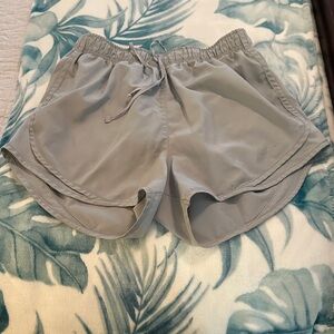 Women's Nike Tempo Grey Running Shorts in a Small with drawstring